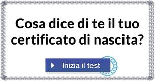 Cosa dice di te il tuo certificato di nascita?