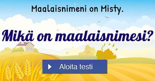 Mikä on maalaisnimesi?
