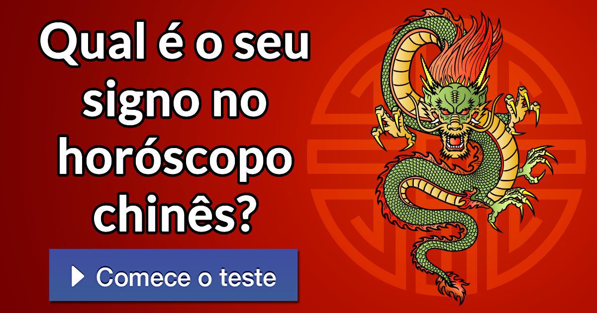 Qual é o seu signo no horóscopo chinês?
