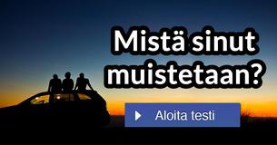 Mistä sinut muistetaan?