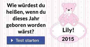 Wie würdest du heißen, wenn du dieses Jahr geboren worden wärst? 