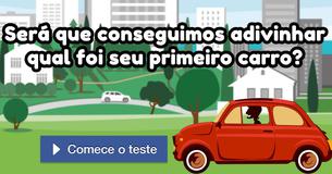 Será que conseguimos adivinhar qual foi seu primeiro carro?