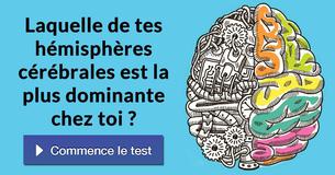 Laquelle de tes hémisphères cérébrales est la plus dominante chez toi ?