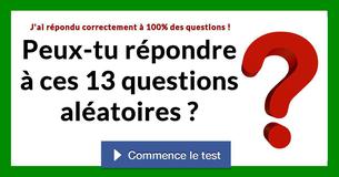 Peux-tu répondre à ces 13 questions aléatoires ?
