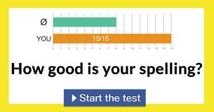 How good is your spelling?