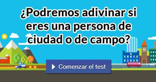 ¿Podremos adivinar si eres una persona de ciudad o de campo?