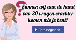 Kunnen wij aan de hand van 20 vragen erachter komen wie je bent?