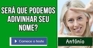 Será que podemos adivinhar seu nome?