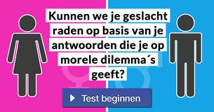 Kunnen we je geslacht raden op basis van je antwoorden die je op morele dilemma´s geeft?