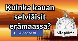 Kuinka kauan selviäisit erämaassa?