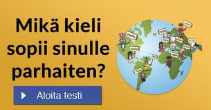 Mikä kieli sopii sinulle parhaiten?