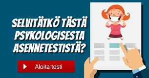 Selvitätkö tästä psykologisesta asennetestistä?
