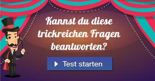 Kannst du diese trickreichen Fragen beantworten?