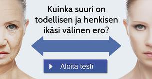 Kuinka suuri on todellisen ja henkisen ikäsi välinen ero?