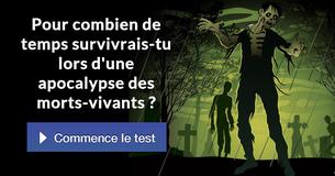 Pour combien de temps survivrais-tu lors d'une apocalypse des morts-vivants ?