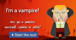 Are you a vampire, werewolf, zombie or witch?