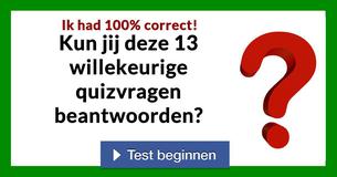 Kun jij deze 13 willekeurige quizvragen beantwoorden?