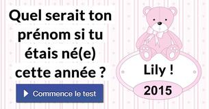 Quel serait ton prénom si tu étais né(e) cette année ?