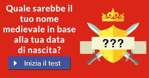 Quale sarebbe il tuo nome medievale in base alla tua data di nascita?
