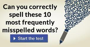 Can you correctly spell these 10 most frequently misspelled words?