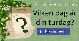 Vilken dag är din turdag?