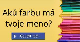 Akú farbu má tvoje meno?