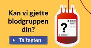 Kan vi gjette blodgruppen din?