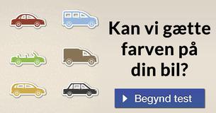 Kan vi gætte farven på din bil?