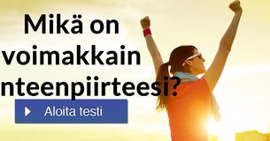 Mikä on voimakkain luonteenpiirteesi?