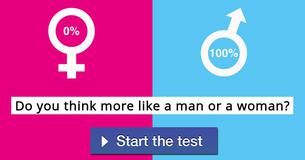 Do you think more like a man or a woman?