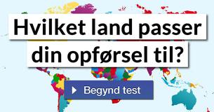 Hvilket land passer din opførsel til?