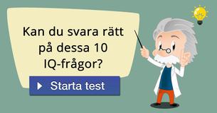 Kan du svara rätt på dessa 10 IQ-frågor?