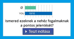 Ismered ezeknek a nehéz fogalmaknak a pontos jelentését?