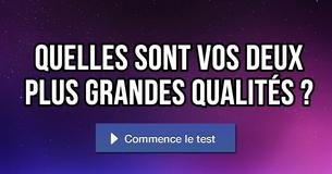 Quelles sont vos deux plus grandes qualités ?