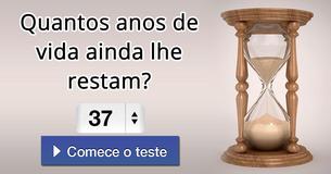 Quantos anos de vida ainda lhe restam?