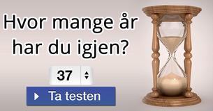 Hvor mange år har du igjen?