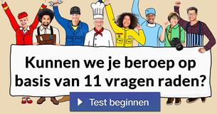 Kunnen we je beroep op basis van 11 vragen raden?
