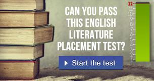 Can you pass this English literature placement test?