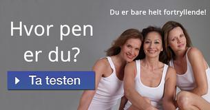 Hvor pen er du?