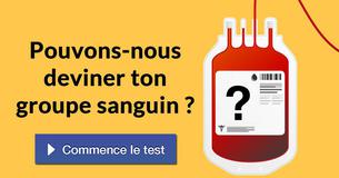 Pouvons-nous deviner ton groupe sanguin ?