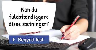 Kan du fuldstændiggøre disse sætninger?