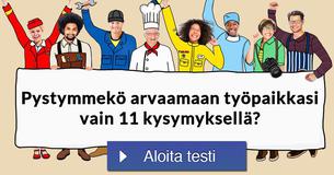 Pystymmekö arvaamaan työpaikkasi vain 11 kysymyksellä?