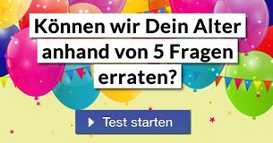Können wir Dein Alter anhand von 5 Fragen erraten? 