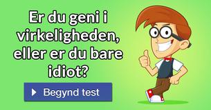 Er du geni i virkeligheden, eller er du bare idiot?