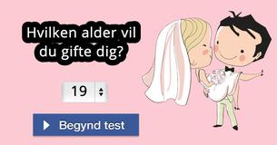 Hvilken alder vil du gifte dig?