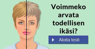 Voimmeko arvata todellisen ikäsi?