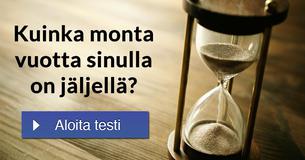 Kuinka monta vuotta sinulla on jäljellä?