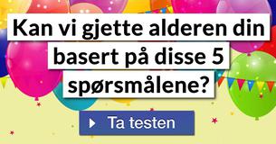 Kan vi gjette alderen din basert på disse 5 spørsmålene?