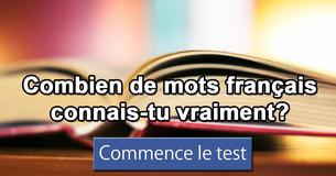 Combien de mots français connais-tu vraiment?