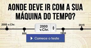 Aonde deve ir com a sua máquina do tempo?